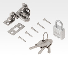 ラッチ類と南京錠のセット