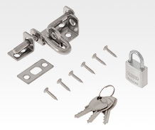 ラッチ類と南京錠のセット