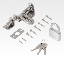 ラッチ類と南京錠のセット